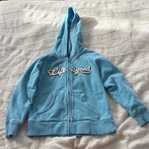 Life Is Good Light Blue Kids Hoodie